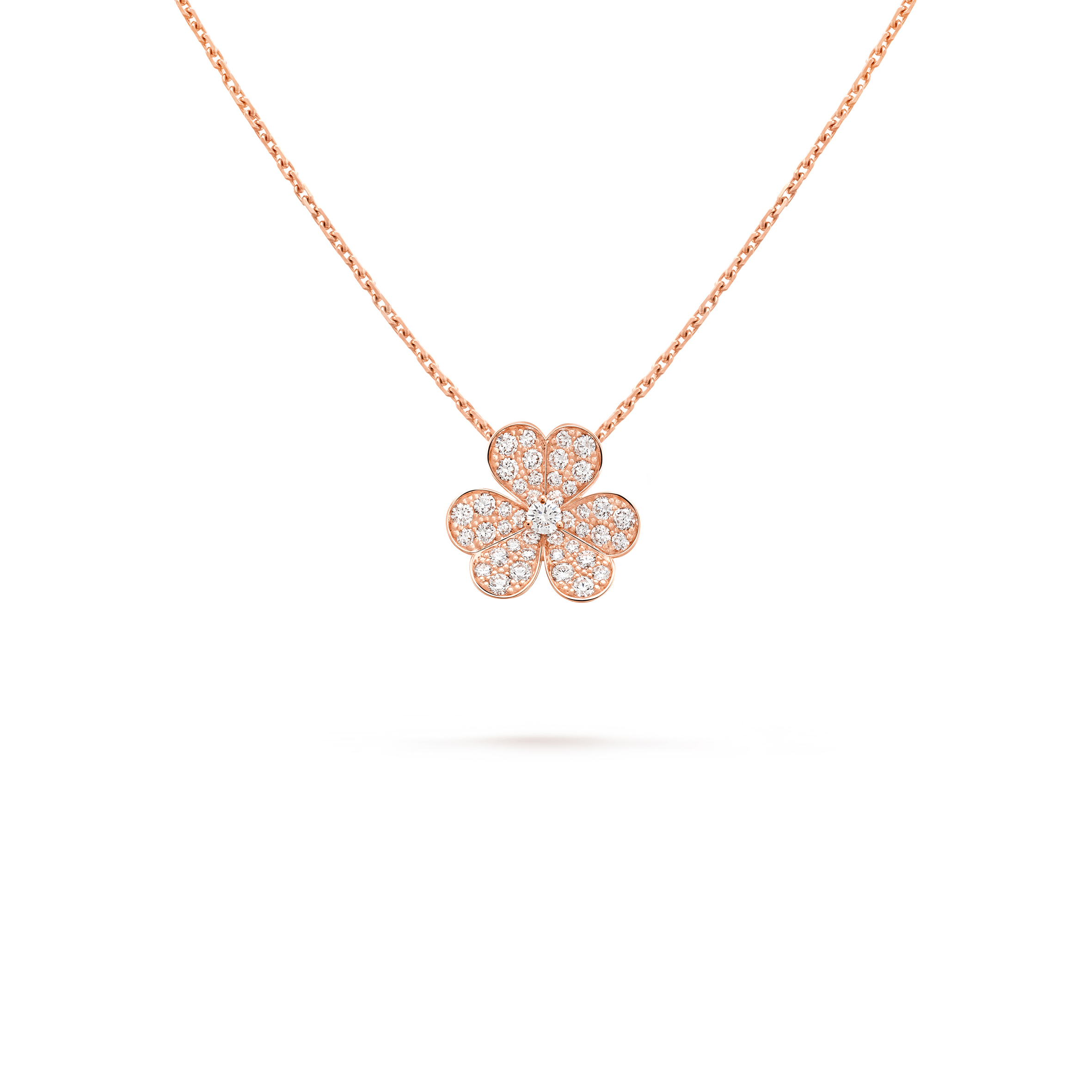 VAN CLEEF ARPELS FRIVOLE PENDANT, SMALL MODEL - ROSE GOLD, DIAMOND VCARP7RL00 VAN CLEEF ARPELS FRIVOLE PENDANT, SMALL MODEL - ROSE GOLD, DIAMOND VCARP7RL00